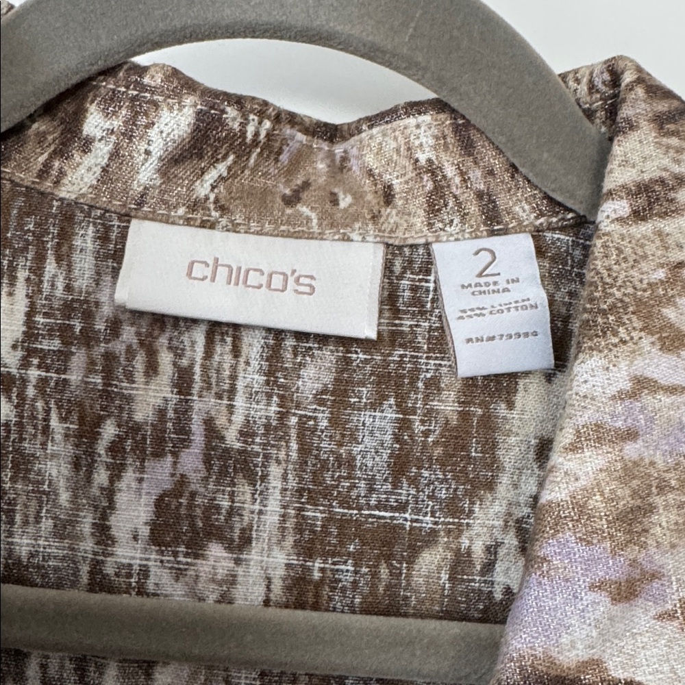 Chico's Multicolor Abstract Jacket - Picture 2 of 5